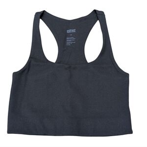Girlfriend Collective Skyline Paloma Black Sports Bra Compression Eco Friendly
